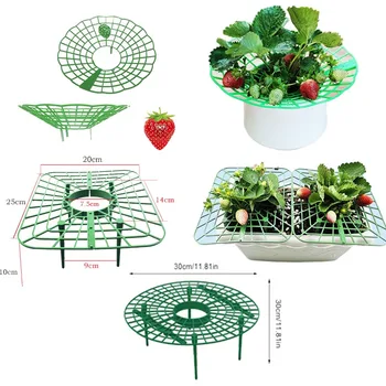Подставка для клубники 3 типа, держатель для зеленой рамы, Стойка для посадки на балконе, Подставка для фруктов, Столб для вьющихся цветов, стойка для садоводства  5