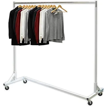 Простая вешалка для одежды промышленного класса Z-Base, нагрузка 400 фунтов с удлиненной вешалкой 62 дюйма  5