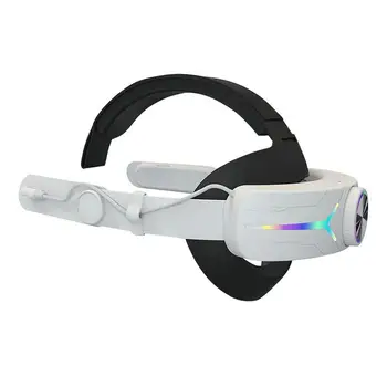 Регулируемая RGB повязка на голову виртуальной реальности, перезаряжаемый Альтернативный ремешок на голову Емкостью 8000 мАч, удобный для уменьшения давления на лицо Для 3-х гарнитур виртуальной реальности  10