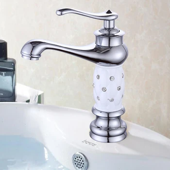 Ретро Однорычажный смеситель для умывальника в ностальгическом стиле, латунный кран для ванной комнаты, раковина с холодной водой для ванной комнаты  10