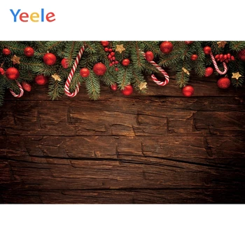 Рождественский коричневый деревянный фон для стен, Красный колокольчик, Рождественская семейная вечеринка, Фон для фотосъемки, Декор, баннер, Фотосессия в фотостудии.  3