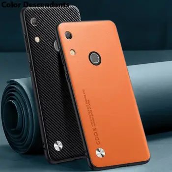 Роскошный чехол из искусственной кожи для Huawei Y6 Prime 2019 Honor 8A Задняя крышка матовый силиконовый противоударный чехол для телефона с полной защитой Coque  5