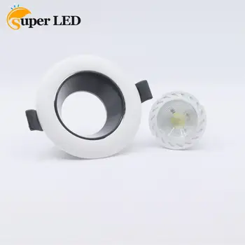 Светодиодный потолочный точечный светильник GU10, светодиодная рама для светильника, белый и черный светильник для шкафа, точечный светильник  5