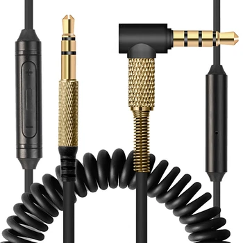 Сменный кабель для наушников Marshall II с 2 и 3 мониторами Шнур с микрофоном Регулятор громкости челнока  10
