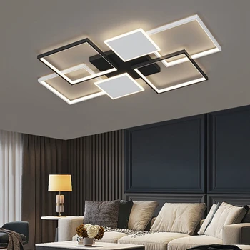Современный потолочный светильник LED, Элегантная Простая люстра для гостиной, модные декоративные лампы для спальни, кабинета и столовой в помещении  5