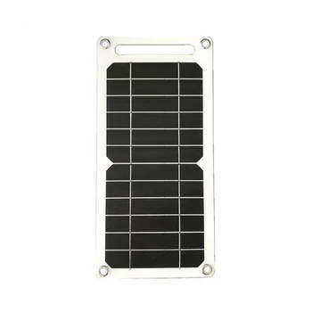 Солнечная фотоэлектрическая панель 6 В USB Портативная водонепроницаемая панель для мобильного телефона Power Bank Зарядное устройство мощностью 6 Вт Для путешествий на открытом воздухе  0