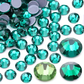 Стразы с плоской спинкой серии QIAO Green для рукоделия DIY Craft Crystal Glass Diamond  5