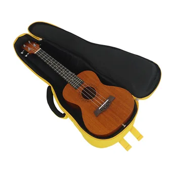 Сумка для гавайской гитары из ткани Оксфорд 23 дюйма 64*24*6.5 сумка-рюкзак см, прозрачные карманы из ткани Оксфорд, переносная сумка на плечо  4