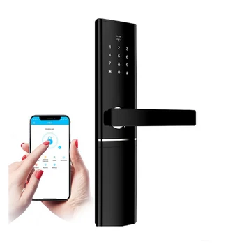 Умное Новое приложение Wifi Электронный цифровой Биометрический отпечаток пальца без ключа Пароль Кодовый замок дверного шкафчика  5