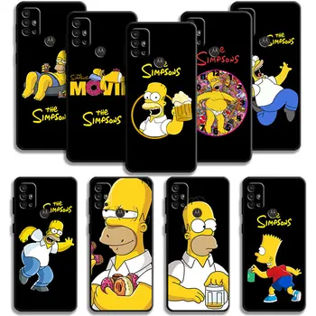 Чехол The Simpsons Homer Sleep Clock Drink Beer Для Motorola G60 G50 G31 G30 G22 G9 G8 Lite Plus Edge 20Lite 30Pro One Fusion  5