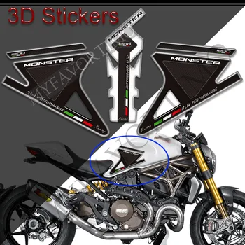 ​ Наклейки для мотоциклов, Наклейки На Газ, Мазут, Комплект Для Защиты Колена, Накладка Для Бака, Захваты Для Ducati Monster 1200 S R 1200описание: Cond  5